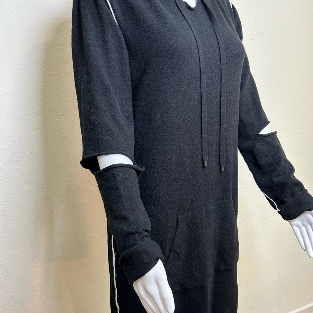 Philanthropy Black Long Sleeve Hoodie Dress - Picture 5 of 11